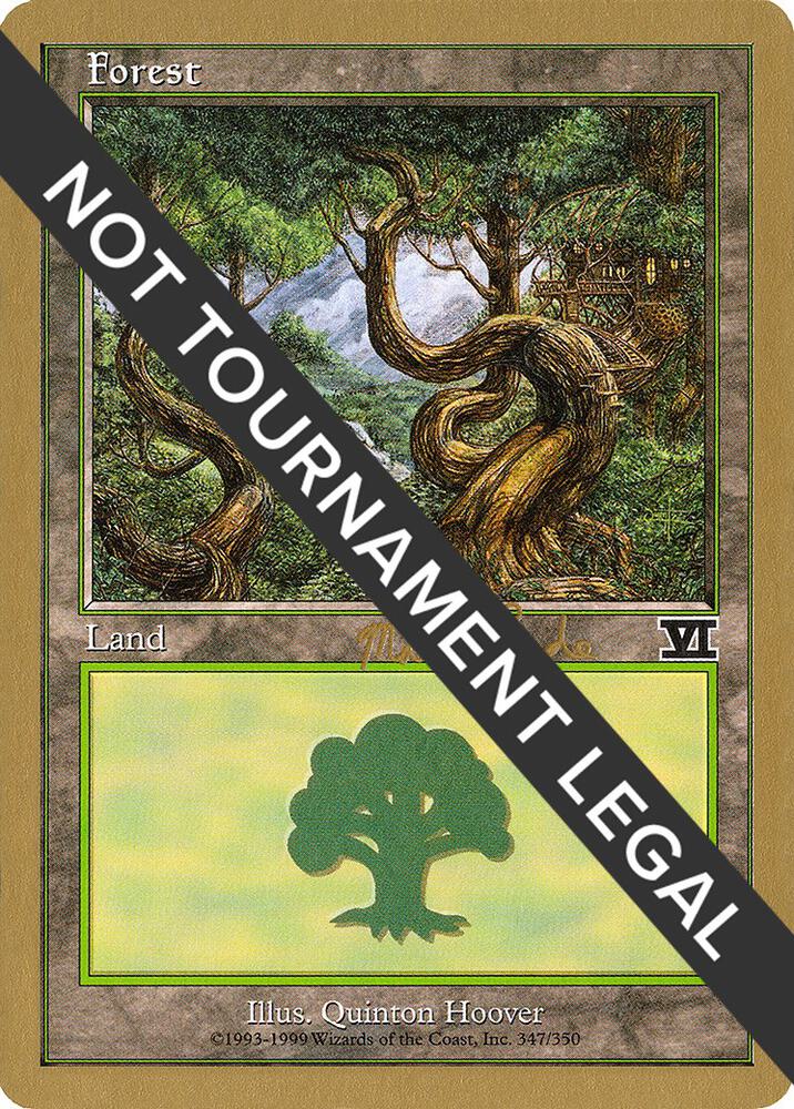 Forest 347 1999 Matt Linde 6ED ml347b/111 (World Championship Decks)  | Good Games Modbury