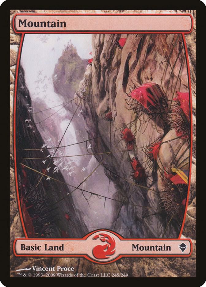 Mountain 245/249 (Zendikar)  - Full Art | Good Games Modbury