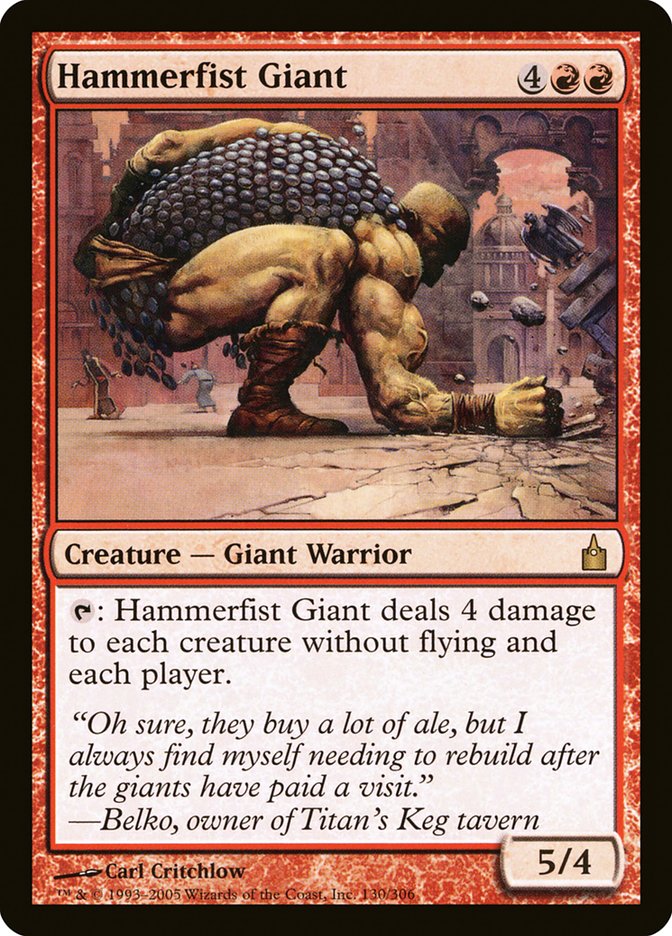 Hammerfist Giant [Ravnica: City of Guilds] | Good Games Modbury