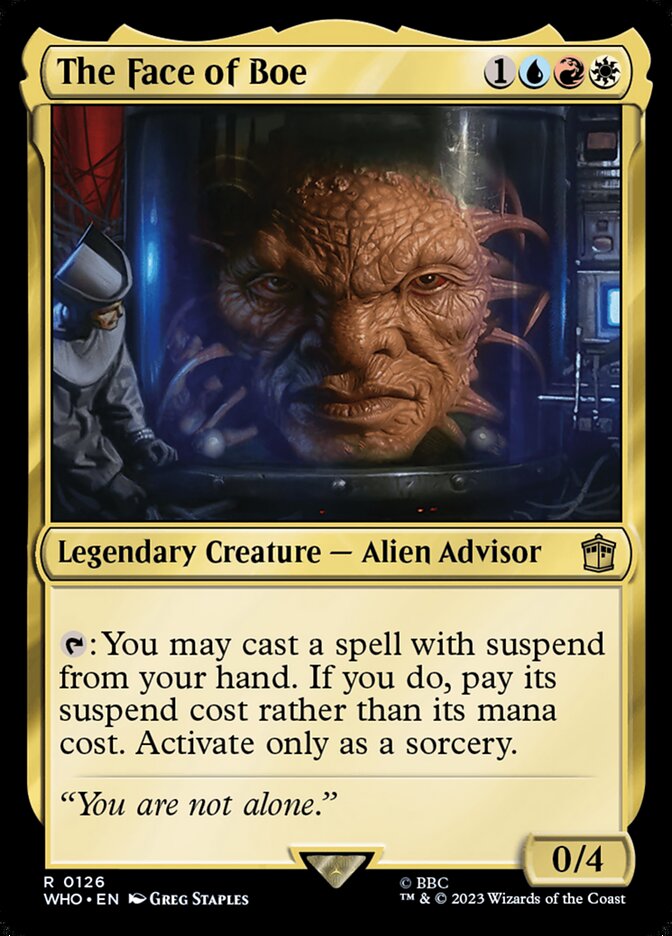 The Face of Boe 126/331 (Universes Beyond: Doctor Who)  - Foil | Good Games Modbury