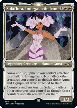 Solaflora Intergalactic Icon Showcase Galaxy Foil 497/244 (Unfinity)  - Foil | Good Games Modbury