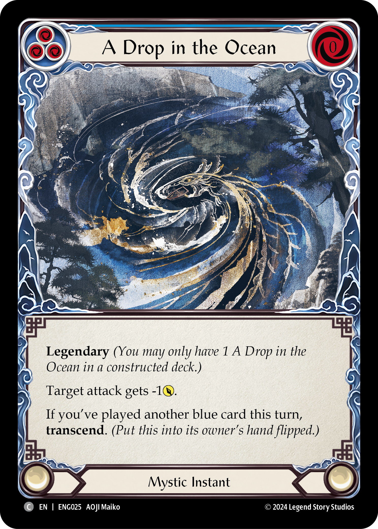 A Drop in the Ocean [ENG025] (Part the Mistveil Enigma Blitz Deck) | Good Games Modbury