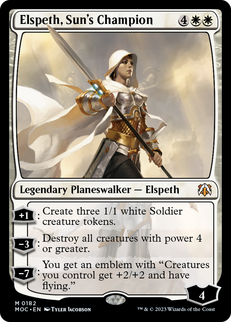 Elspeth, Sun's Champion [March of the Machine Commander] | Good Games Modbury