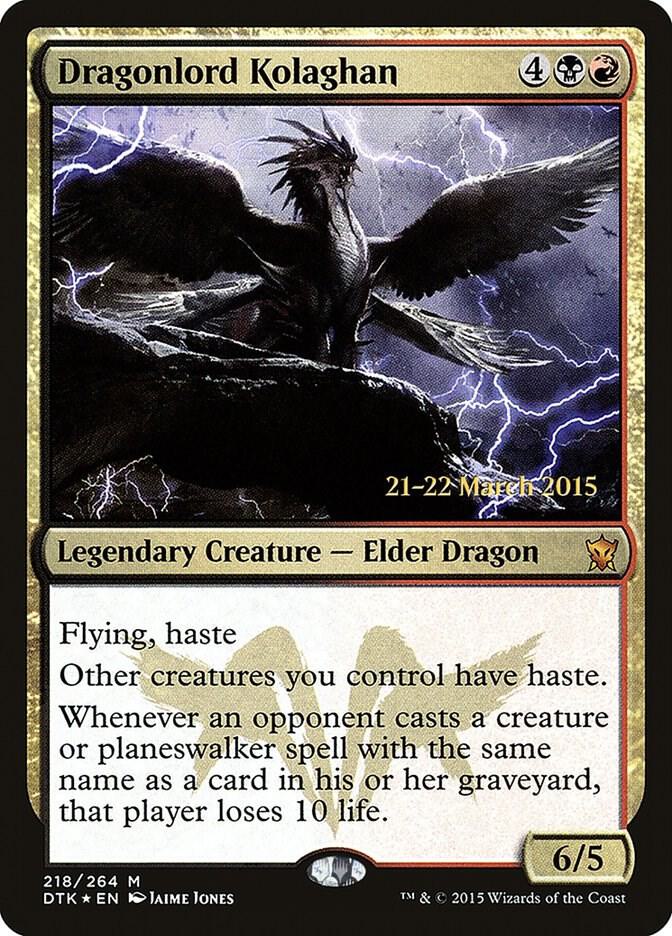 Dragonlord Kolaghan 218s/51 (Prerelease Cards)  - Foil | Good Games Modbury