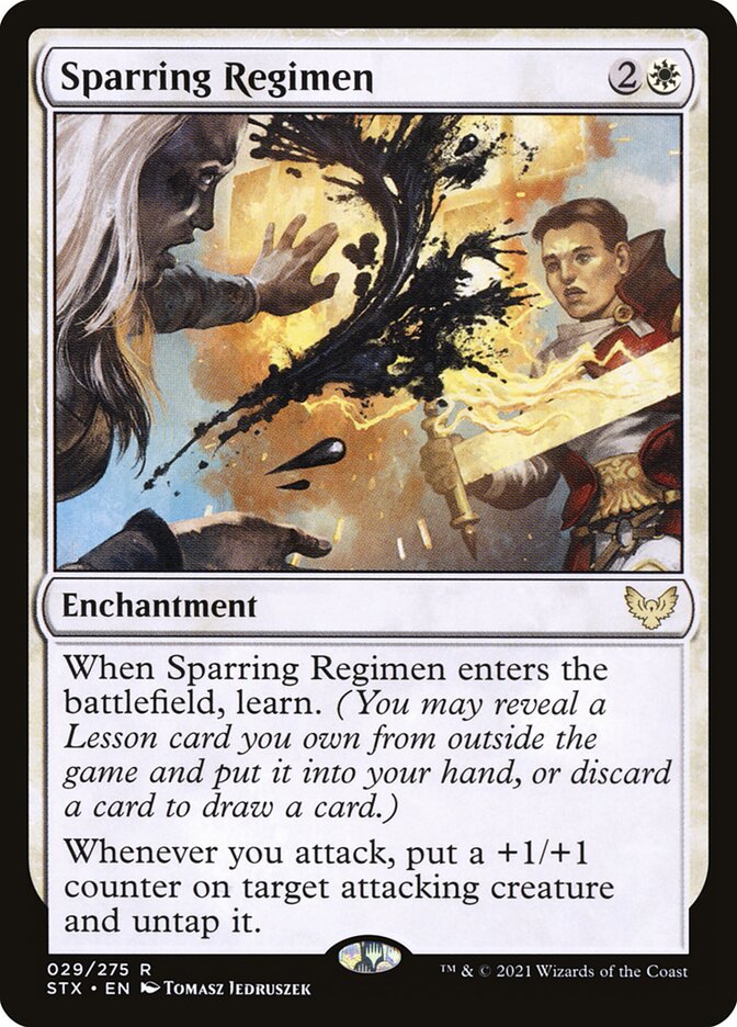 Sparring Regimen 29/275 (Strixhaven: School of Mages)  - Foil | Good Games Modbury