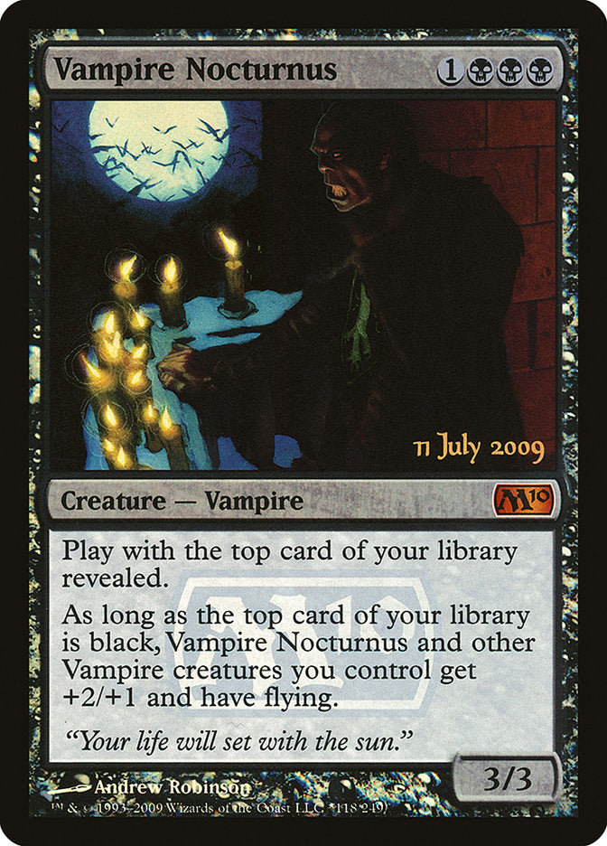 Vampire Nocturnus [Magic 2010 Prerelease Promos] | Good Games Modbury