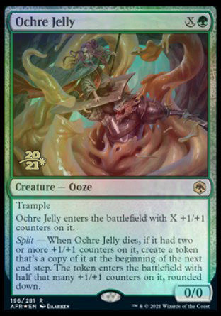 Ochre Jelly [Dungeons & Dragons: Adventures in the Forgotten Realms Prerelease Promos] | Good Games Modbury