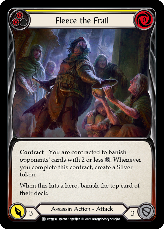 Fleece the Frail (Yellow) [DYN137] (Dynasty) | Good Games Modbury