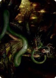 Saryth the Vipers Fang Art Card 53 (Art Series: Innistrad: Midnight Hunt)  | Good Games Modbury