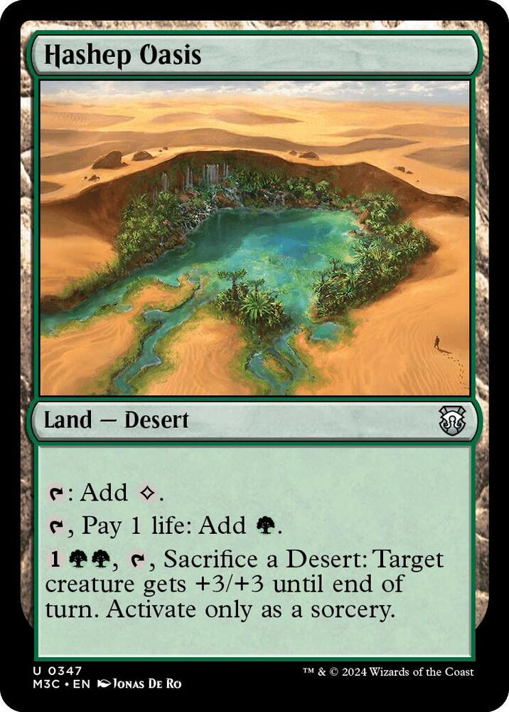 Hashep Oasis 347/411 (Commander: Modern Horizons 3)  - Ripple Foil | Good Games Modbury
