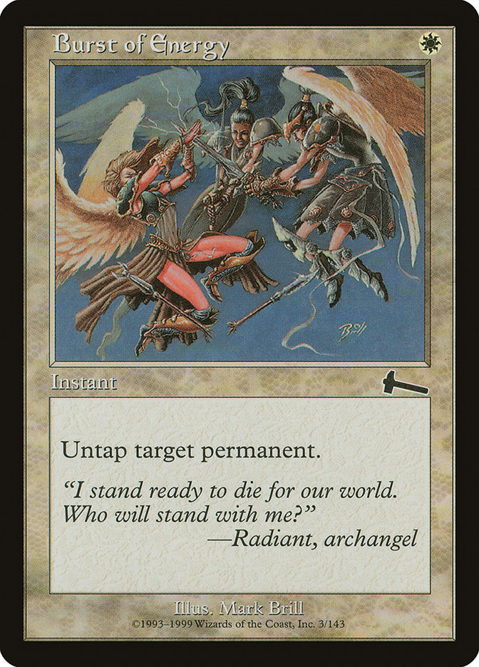 Burst of Energy 3/143 (Urza's Legacy)  | Good Games Modbury