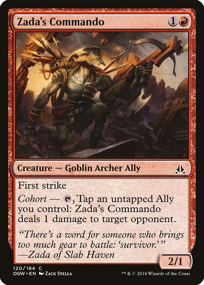 Zada's Commando 120/184 (Oath of the Gatewatch)  - Foil | Good Games Modbury