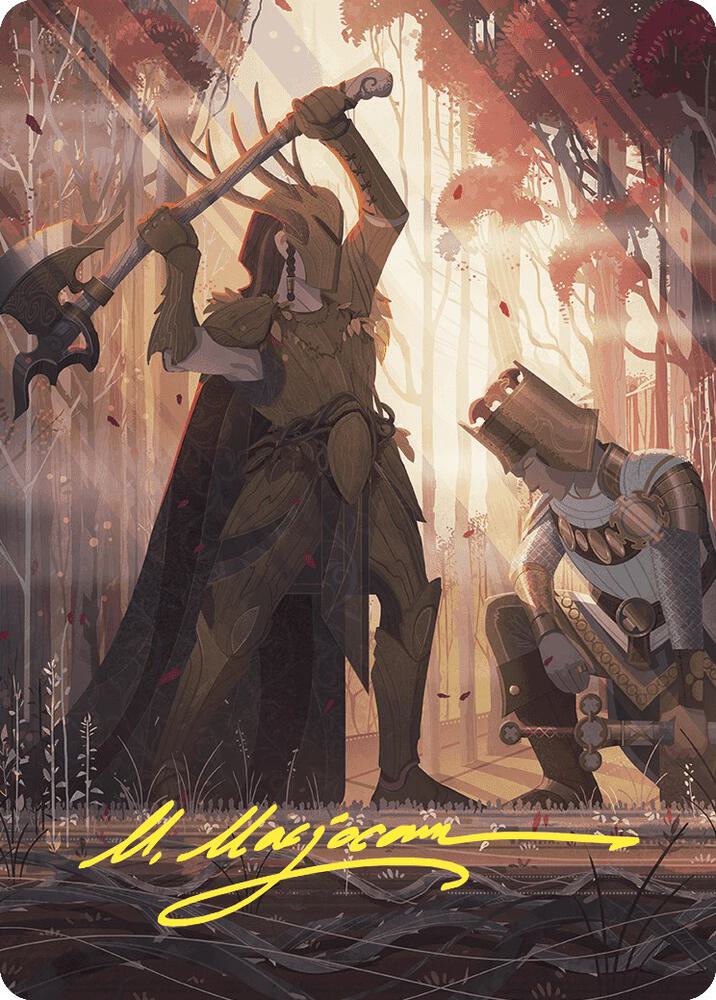 Karmic Justice Art Card Gold Stamped Signature 62 (Art Series: Wilds of Eldraine)  | Good Games Modbury