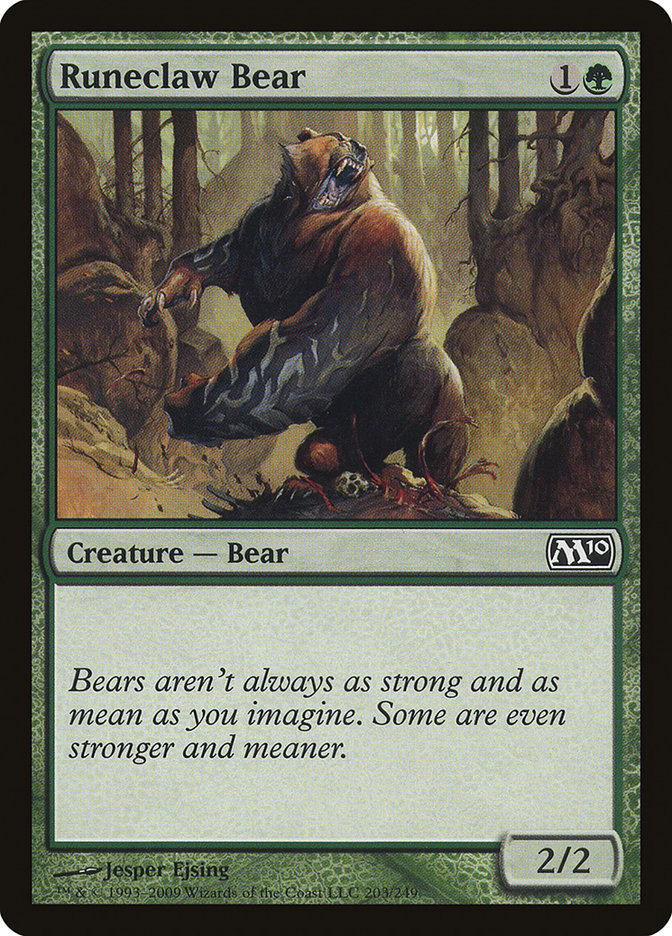 Runeclaw Bear [Magic 2010] | Good Games Modbury