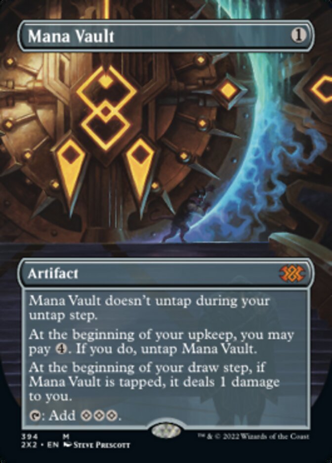 Mana Vault (Borderless Alternate Art) [Double Masters 2022] | Good Games Modbury