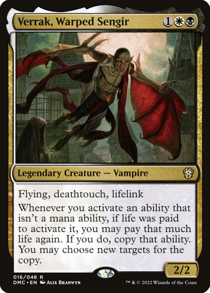 Verrak, Warped Sengir 16/50 (Commander: Dominaria United)  | Good Games Modbury