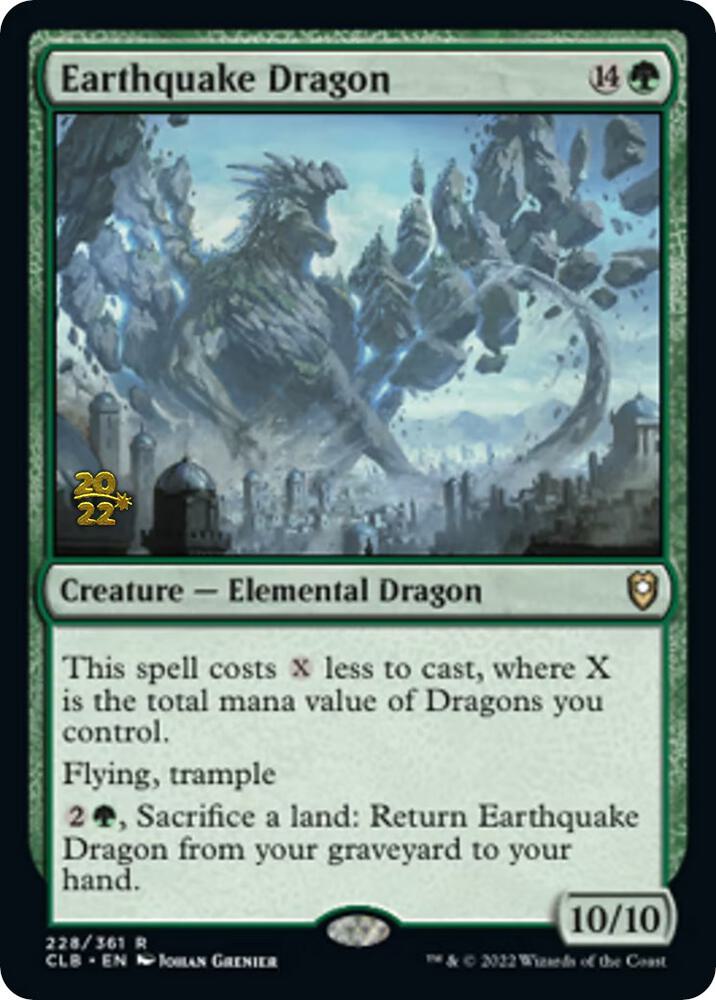 Earthquake Dragon 228s/108 (Prerelease Cards)  - Foil | Good Games Modbury