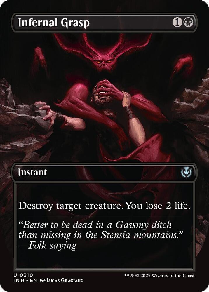 Infernal Grasp 310/287 (Innistrad Remastered)  - Borderless | Good Games Modbury