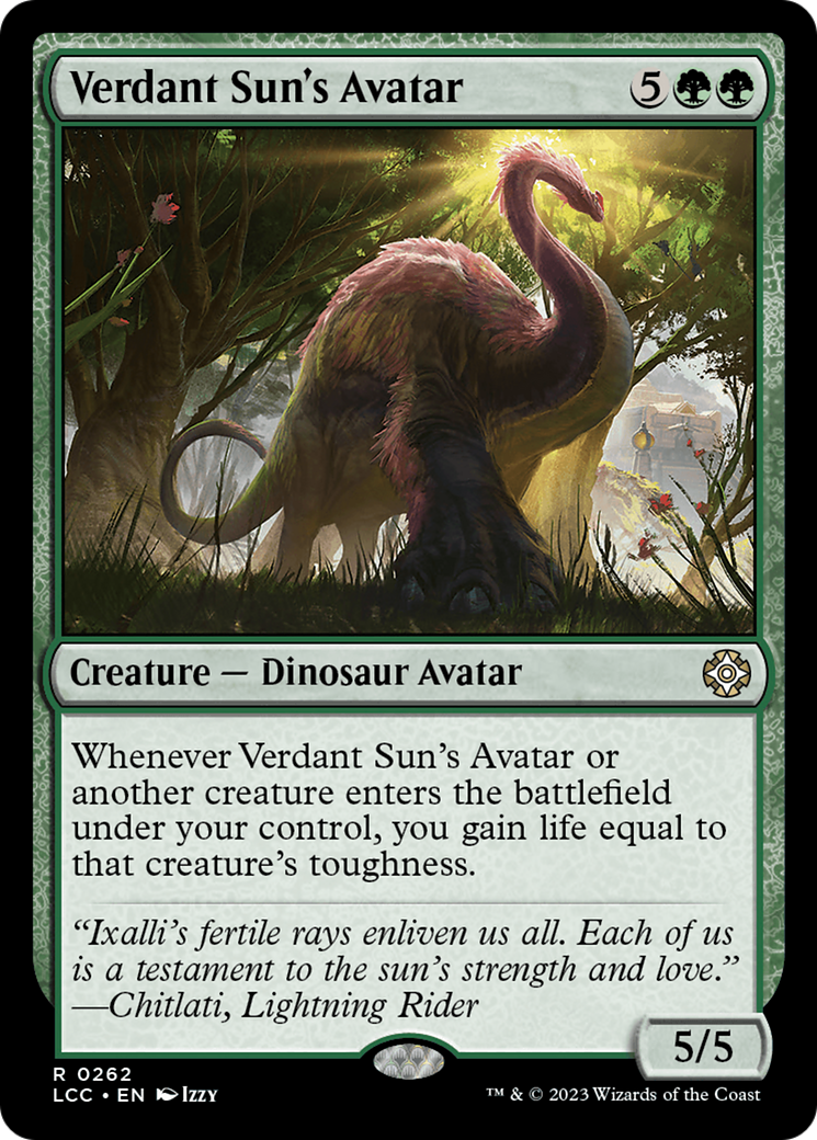 Verdant Sun's Avatar [The Lost Caverns of Ixalan Commander] | Good Games Modbury
