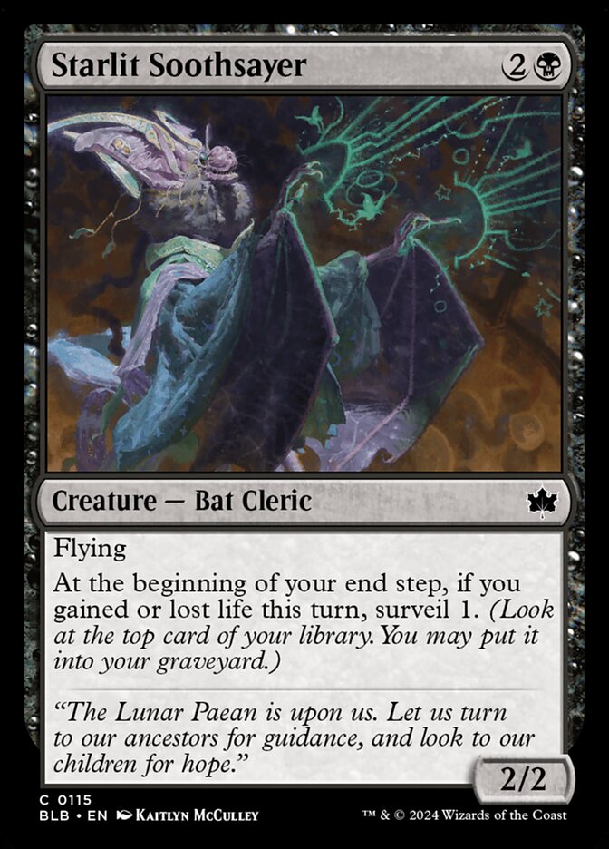 Starlit Soothsayer 115/281 (Bloomburrow)  - Foil | Good Games Modbury