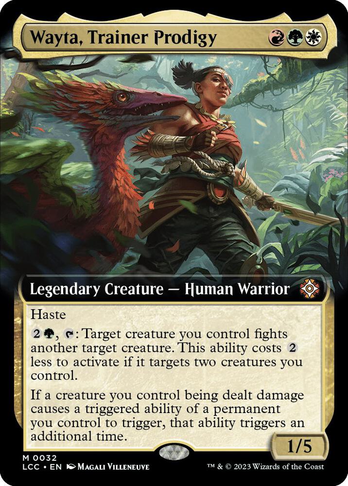 Wayta, Trainer Prodigy 32 (Commander: The Lost Caverns of Ixalan)  - Extended Art | Good Games Modbury