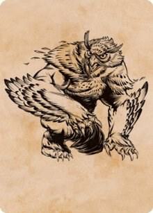 Owlbear Showcase Art Card 76 (Art Series: Adventures in the Forgotten Realms)  | Good Games Modbury