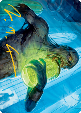 Larder Zombie Art Card (Gold-Stamped Signature) [Innistrad: Midnight Hunt Art Series] | Good Games Modbury