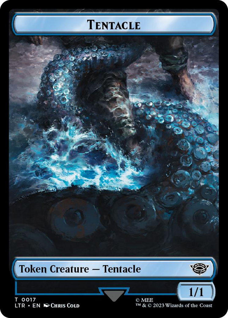 Tentacle // Food (0022) Double-Sided Token (Surge Foil) [The Lord of the Rings: Tales of Middle-Earth Tokens] | Good Games Modbury