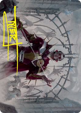 Cemetery Gatekeeper Art Card Gold Stamped Signature 39 (Art Series: Innistrad: Crimson Vow)  | Good Games Modbury