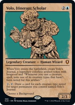 Volo Itinerant Scholar Showcase 388/361 (Commander Legends: Battle for Baldur's Gate)  - Foil | Good Games Modbury