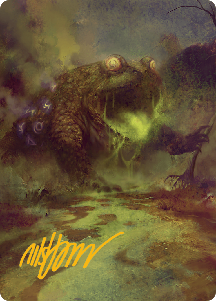 The Gitrog Monster Art Card (Gold-Stamped Signature) [Bloomburrow Art Series] | Good Games Modbury