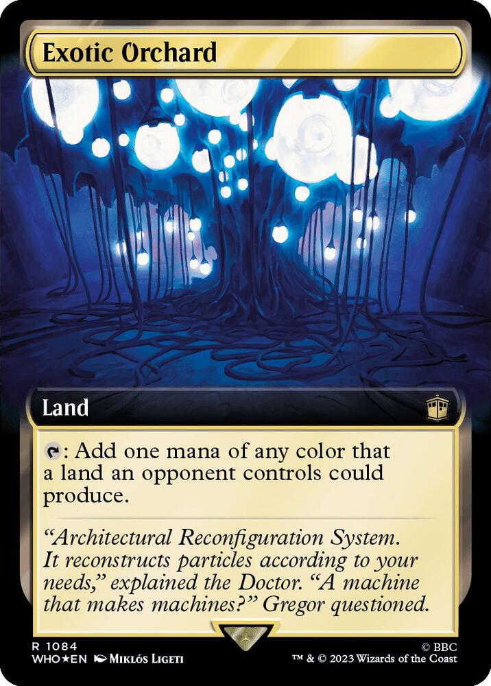 Exotic Orchard 1084/331 (Universes Beyond: Doctor Who)  - Extended Art Surge Foil | Good Games Modbury