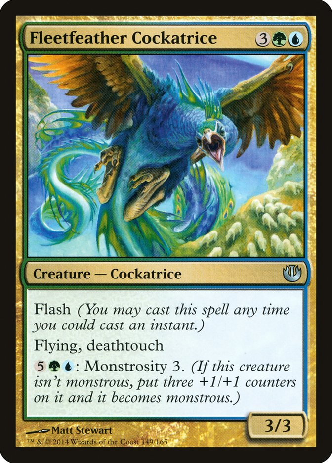 Fleetfeather Cockatrice 149/165 (Journey Into Nyx)  | Good Games Modbury