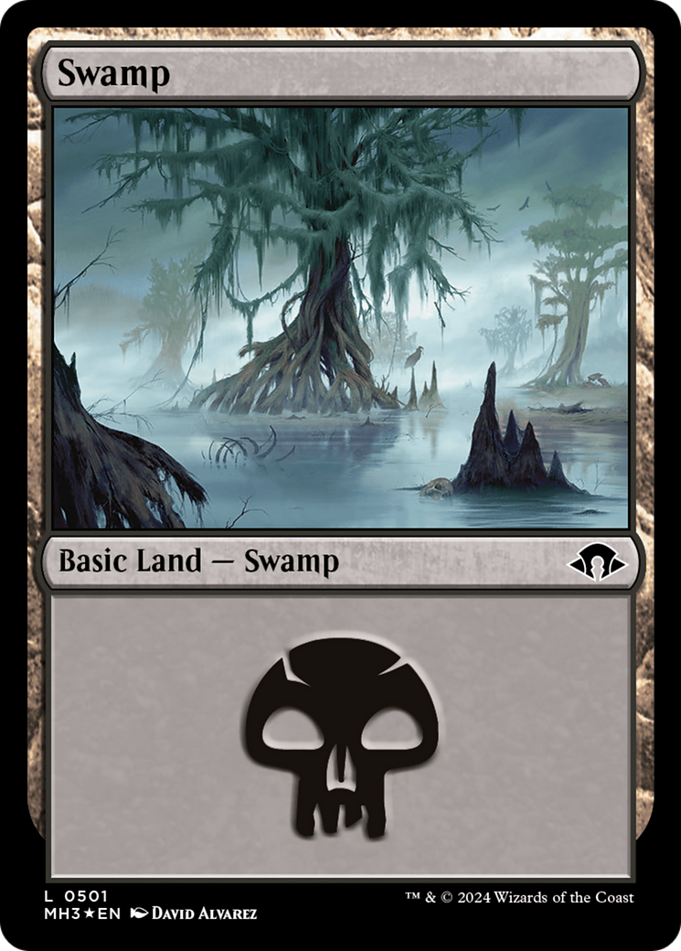 Swamp (0501) (Ripple Foil) [Modern Horizons 3] | Good Games Modbury