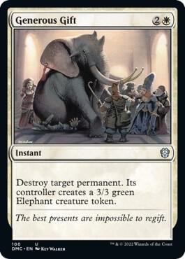 Generous Gift 100/50 (Commander: Dominaria United)  | Good Games Modbury