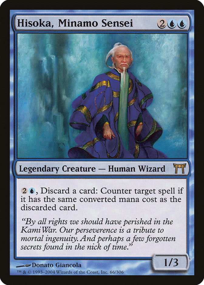 Hisoka, Minamo Sensei 66/306 (Champions of Kamigawa)  - Foil | Good Games Modbury