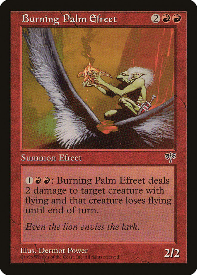 Burning Palm Efreet 161/350 (Mirage)  | Good Games Modbury