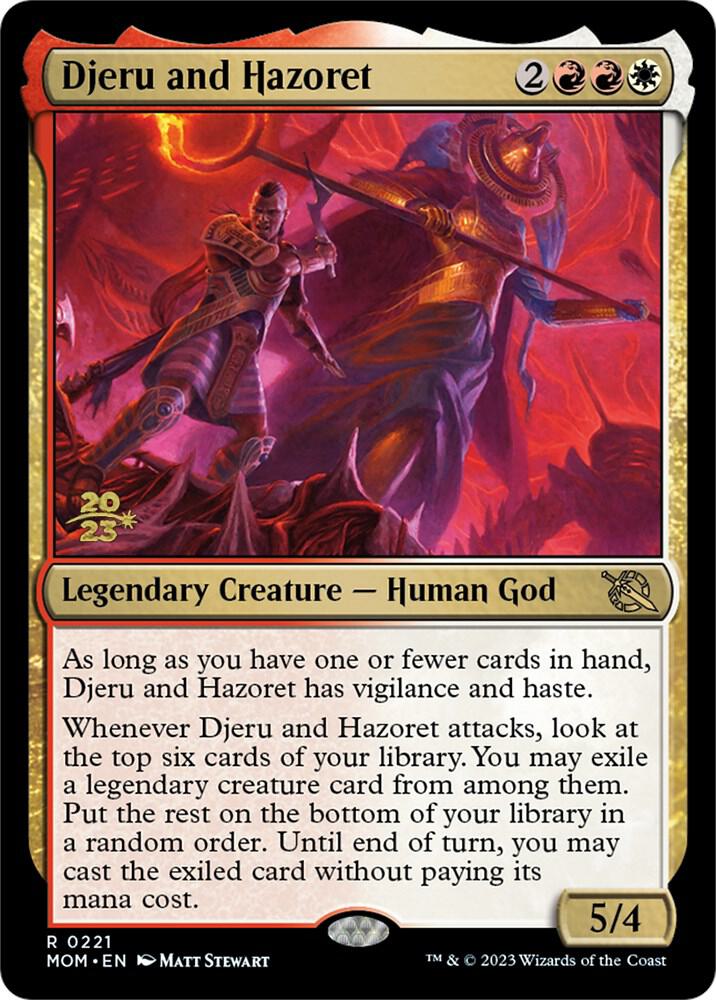 Djeru and Hazoret 221s/162 (Prerelease Cards)  - Foil | Good Games Modbury