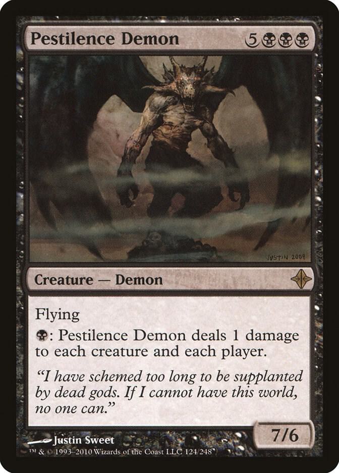 Pestilence Demon 124/248 (Rise of the Eldrazi)  - Foil | Good Games Modbury