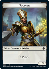 Saproling // Soldier Double-Sided Token [Starter Commander Decks] | Good Games Modbury