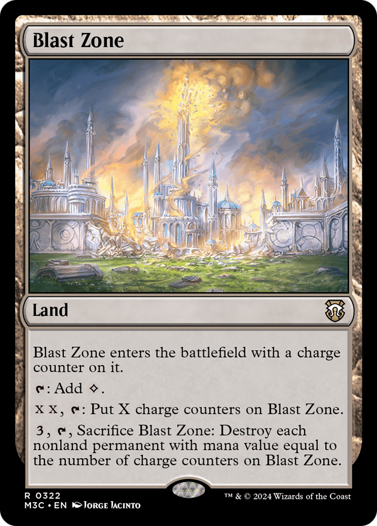 Blast Zone (Ripple Foil) [Modern Horizons 3 Commander] | Good Games Modbury