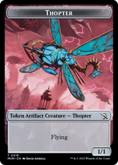 Thopter // Beast Double-Sided Token [March of the Machine Commander Tokens] | Good Games Modbury