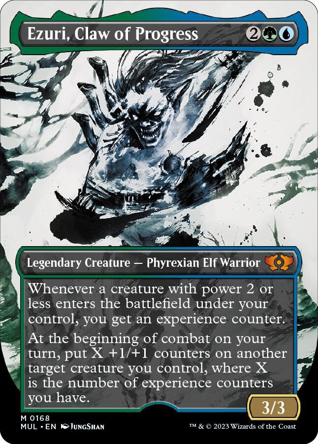 Ezuri, Claw of Progress 168/65 (March of the Machine: Multiverse Legends)  - Borderless Halo Foil | Good Games Modbury