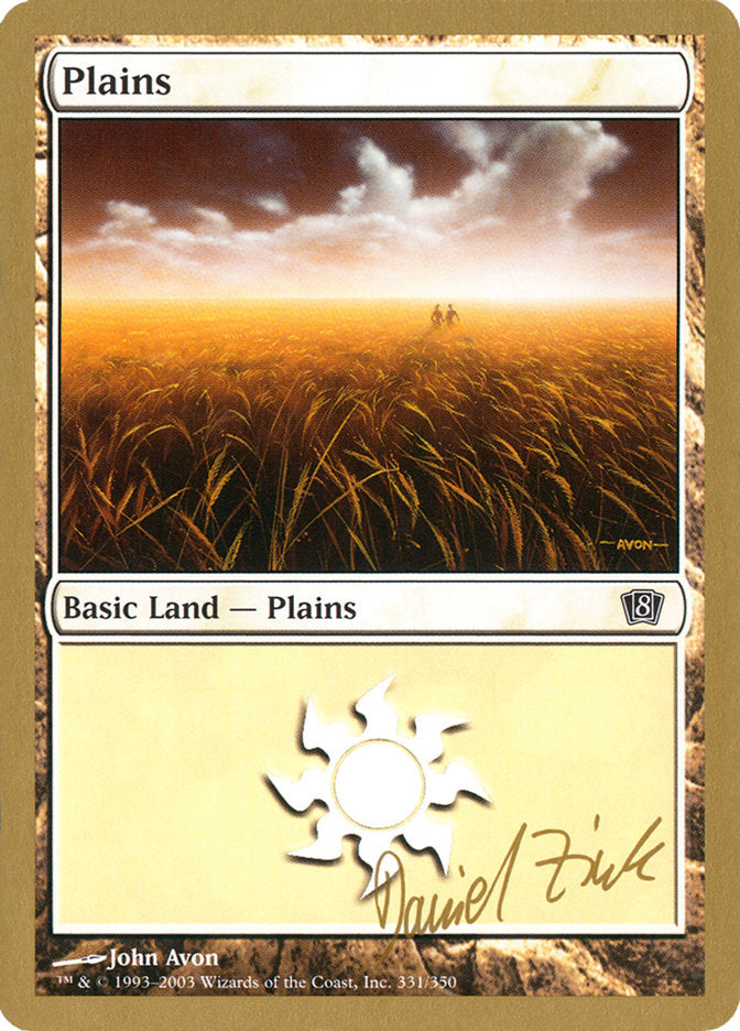 Plains (dz331) (Daniel Zink) [World Championship Decks 2003] | Good Games Modbury