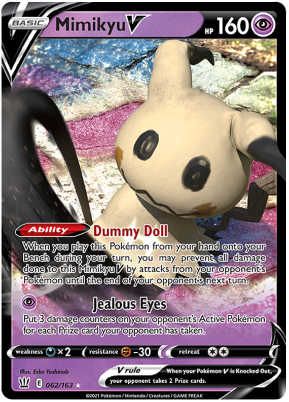 Mimikyu V (062/163) [Sword & Shield: Battle Styles] | Good Games Modbury