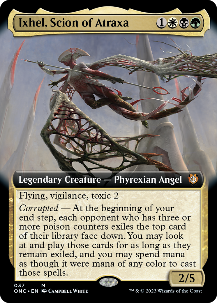 Ixhel, Scion of Atraxa (Extended Art) [Phyrexia: All Will Be One Commander] | Good Games Modbury