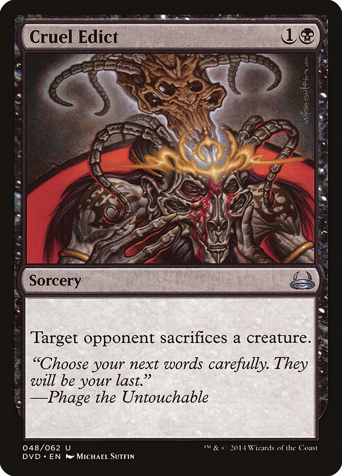 Cruel Edict (Divine vs. Demonic) [Duel Decks Anthology] | Good Games Modbury