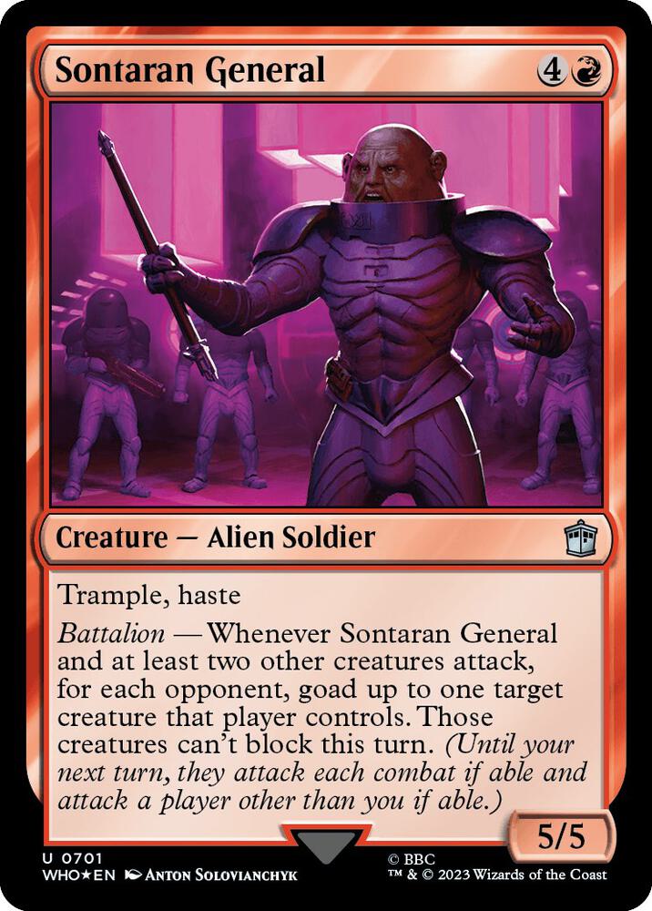 Sontaran General 701/331 (Universes Beyond: Doctor Who)  - Surge Foil | Good Games Modbury