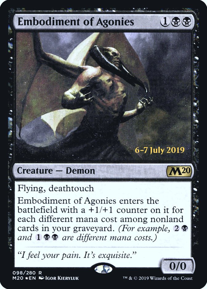 Embodiment of Agonies [Core Set 2020 Prerelease Promos] | Good Games Modbury