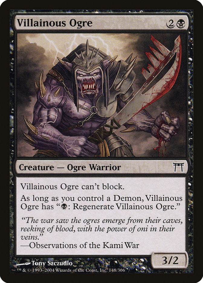 Villainous Ogre 148/306 (Champions of Kamigawa)  | Good Games Modbury